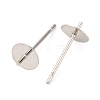 Brass Stud Earring Findings KK-D378-06P-2