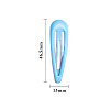 Spray Painted Iron Snap Hair Clips OHAR-CJ0001-01-2