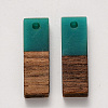 Resin & Walnut Wood Pendants RESI-S358-B-79Q-2