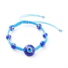 Adjustable Nylon Thread Braided Bead Bracelets BJEW-JB06067-01