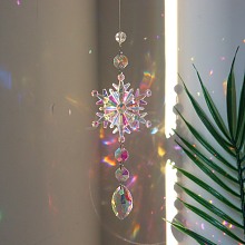 Snowflake K9 Glass Big Pendant Decorations PW-WG59589-04