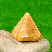 Natural Yellow Jade Healing Pyramid Figurines PW-WG30742-04