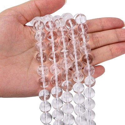 Natural Quartz Crystal Beads Strands G-C175-10mm-2-1