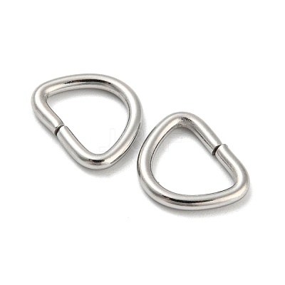 Non-Tarnish 304 Stainless Steel D Rings STAS-Z048-02C-1