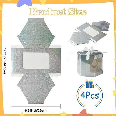 Hexagon Laser Window Paper Gift Boxes CON-FZC0002-001B-01-1