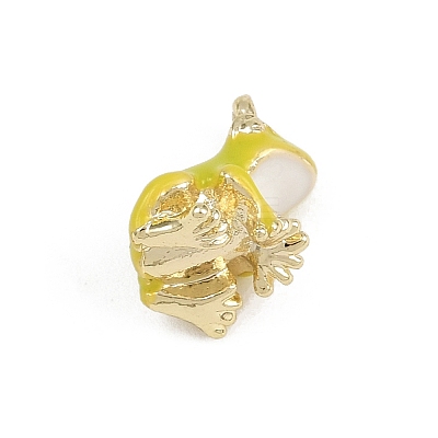 Alloy Enamel Charms FIND-I052-03G-04-1