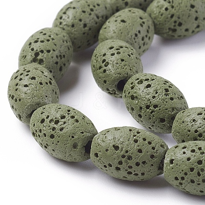 Natural Lava Rock Beads Strands G-F671-03A-15-1