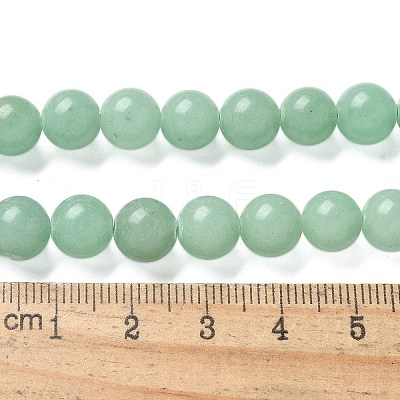 Natural Green Aventurine Round Beads Strands X-G-S150-8mm-2-1