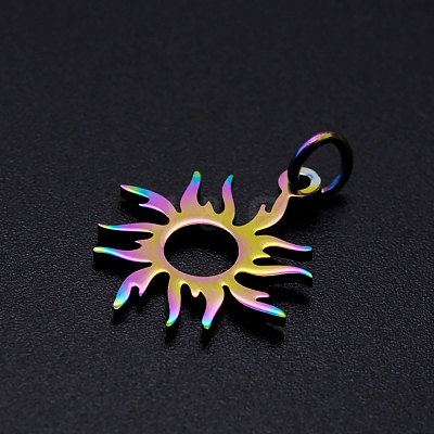 Ion Plating(IP) 304 Stainless Steel Solar Eclipse Pendants STAS-S105-JN158-1
