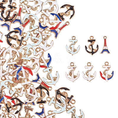 PandaHall Elite Enamel Pendants ENAM-PH0001-14-1
