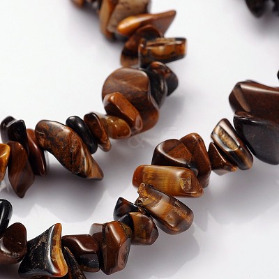 Natural Tiger Eye Beads Strands F012-1