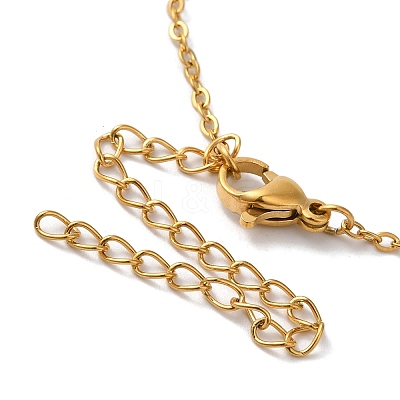 304 Stainless Steel Pendant Necklaces LS-NJEW-H036-02G-V-1