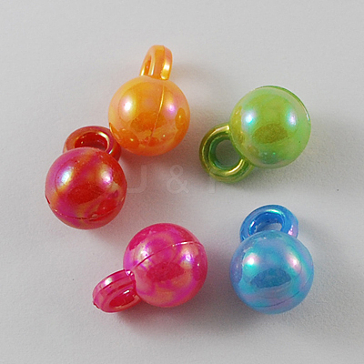 Opaque Acrylic Pendants SACR-R697-M18-1