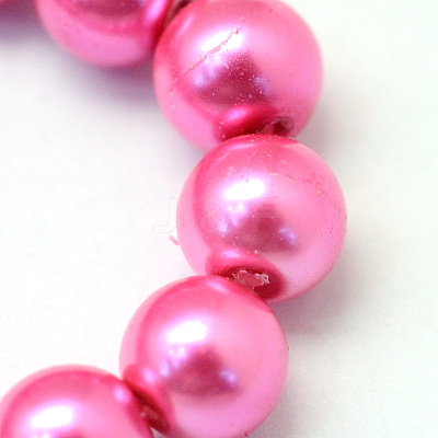 Baking Paint Glass Pearl Round Bead Strands HY-Q003-10mm-54-1