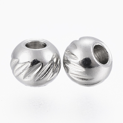Tarnish Resistant 304 Stainless Steel Beads X-STAS-G154-36-4mm-1