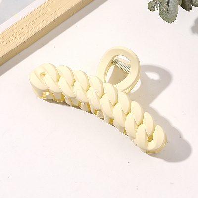 Large Frosted Acrylic Hair Claw Clips OHAR-PW0003-020H-1