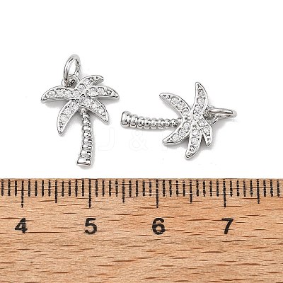 SHEGRACE Brass Micro Pave Clear Cubic Zirconia Pendants X-XGRQ2C103-409P-1