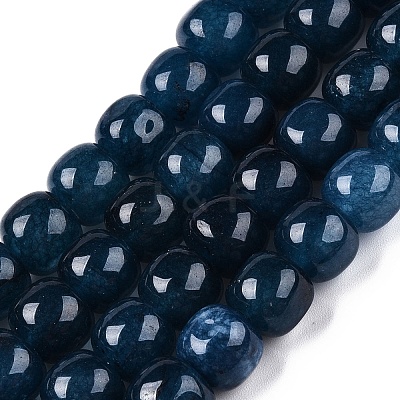 Dyed Natural White Jade Beads Strands G-T138-S05-1