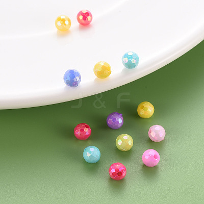 Opaque Acrylic Beads TACR-S154-11F-1