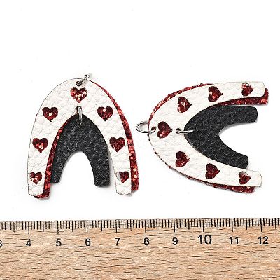 PU Leather Big Pendants FIND-R050-03N-1