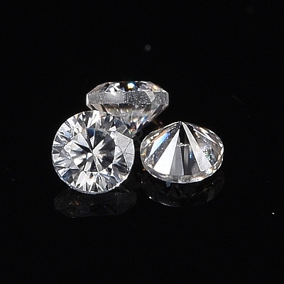 White D Color Round Cut Loose Moissanite Stones RGLA-WH0016-01M-1