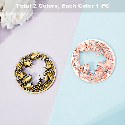 Zinc Alloy Candle Lids PALLOY-PH0013-61-1