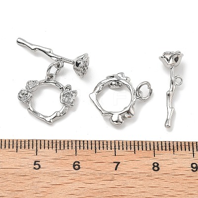 Brass Toggle Clasps KK-B129-20P-1