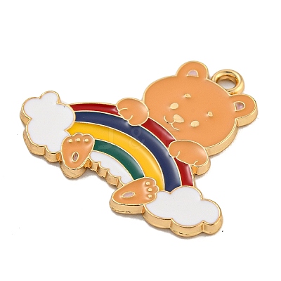Alloy Enamel Pendants ENAM-H045-02B-G01-1