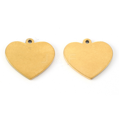 PVD Vacuum Plating 201 Stainless Steel Charms STAS-N092-72G-1