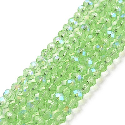 Electroplate Glass Beads Strands EGLA-A034-T3mm-L17-1