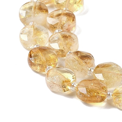 Heated Natural Citrine Beads Strands G-N342-10-1