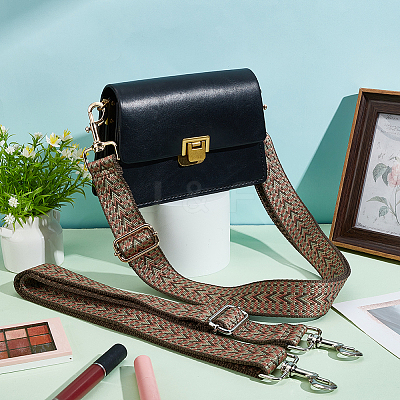 2Pcs 2 Colors Boho Style Polyester Webbing Bag Straps DIY-WR0003-37-1