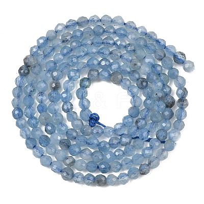 Natural Devil Blue Aquamarine Beads Strands GG-CBAF158-D01-01-1