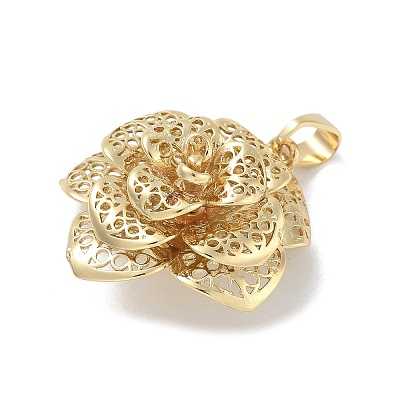 Rack Plating Brass Pendants KK-G515-28G-1