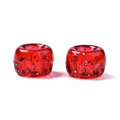 Transparent Acrylic European Beads MACR-N008-14B-A-1
