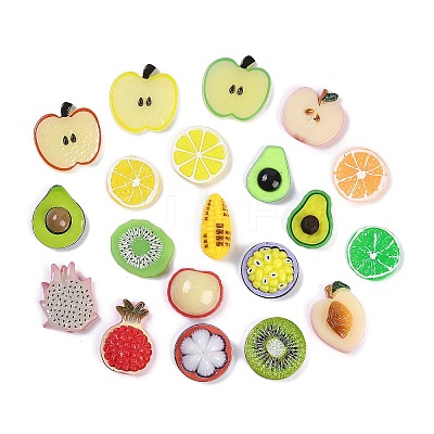 Opaque Resin Decoden Cabochons RESI-M050-03-1
