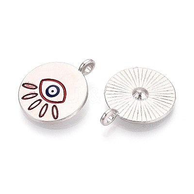 Alloy Enamel Pendants PALLOY-T092-13P-1