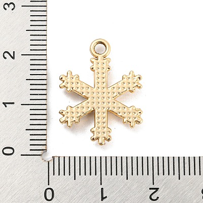 UV Plating Alloy Rhinestone Pendants PALLOY-D026-17G-1