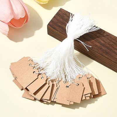 100Pcs Kraft Paper Tags AJEW-FS0001-14-1