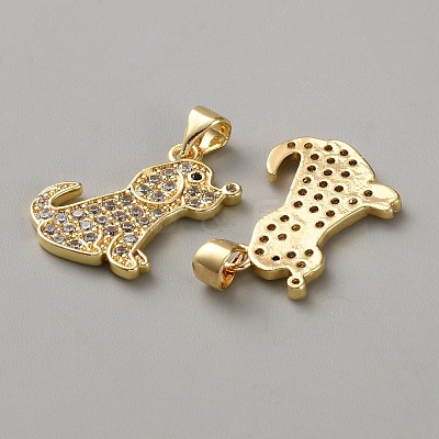 Brass Micro Pave Cubic Zirconia Pendants FIND-WH20015-074-1