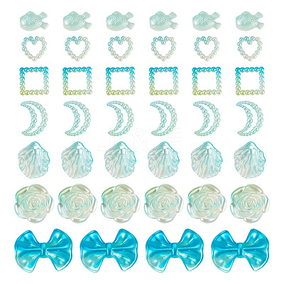 Opaque ABS Plastic Beads FIND-TAC0016-33A-1