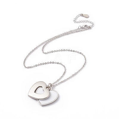 Sublimation Blank Aluminum Pendant Necklace NJEW-E020-01P-02-1
