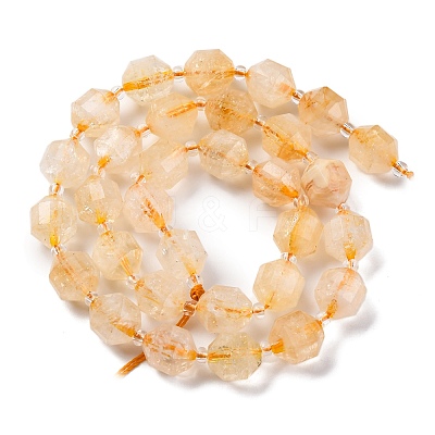 Heated Natural Citrine Beads Strands G-C171-D02-01-1