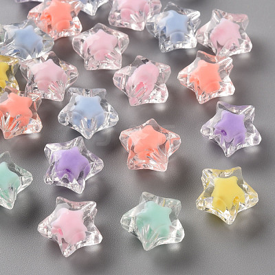 Transparent Acrylic Beads TACR-S152-02A-1