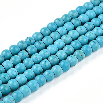 Synthetic Turquoise Beads Strands TURQ-S192-4mm-2-1
