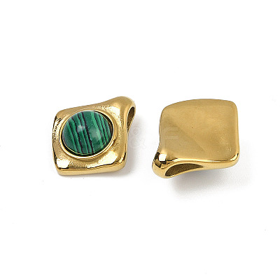 Synthetic Malachite/Opalite/Natural Black Onyx(Dyed and Heated) Pendants STAS-Q350-20G-1