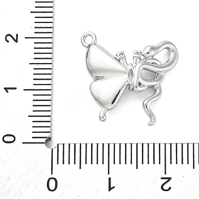 Brass Rhinestone Pendants KK-E793-25P-1