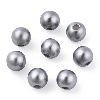 Spray Painted ABS Plastic Imitation Pearl Beads OACR-T015-05A-02-1