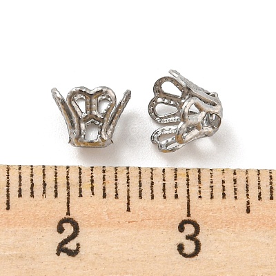 Non-Tarnish 316 Surgical Stainless Steel Bead Caps STAS-Q310-09B-P-1