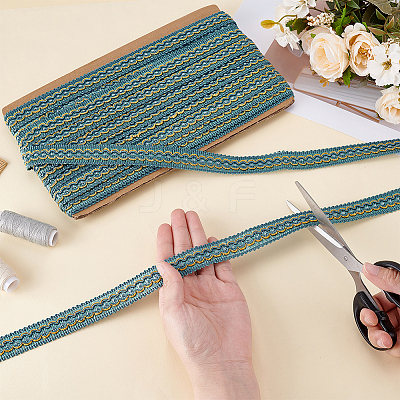 Polyester Braided Ribbons OCOR-WH0120-13A-1